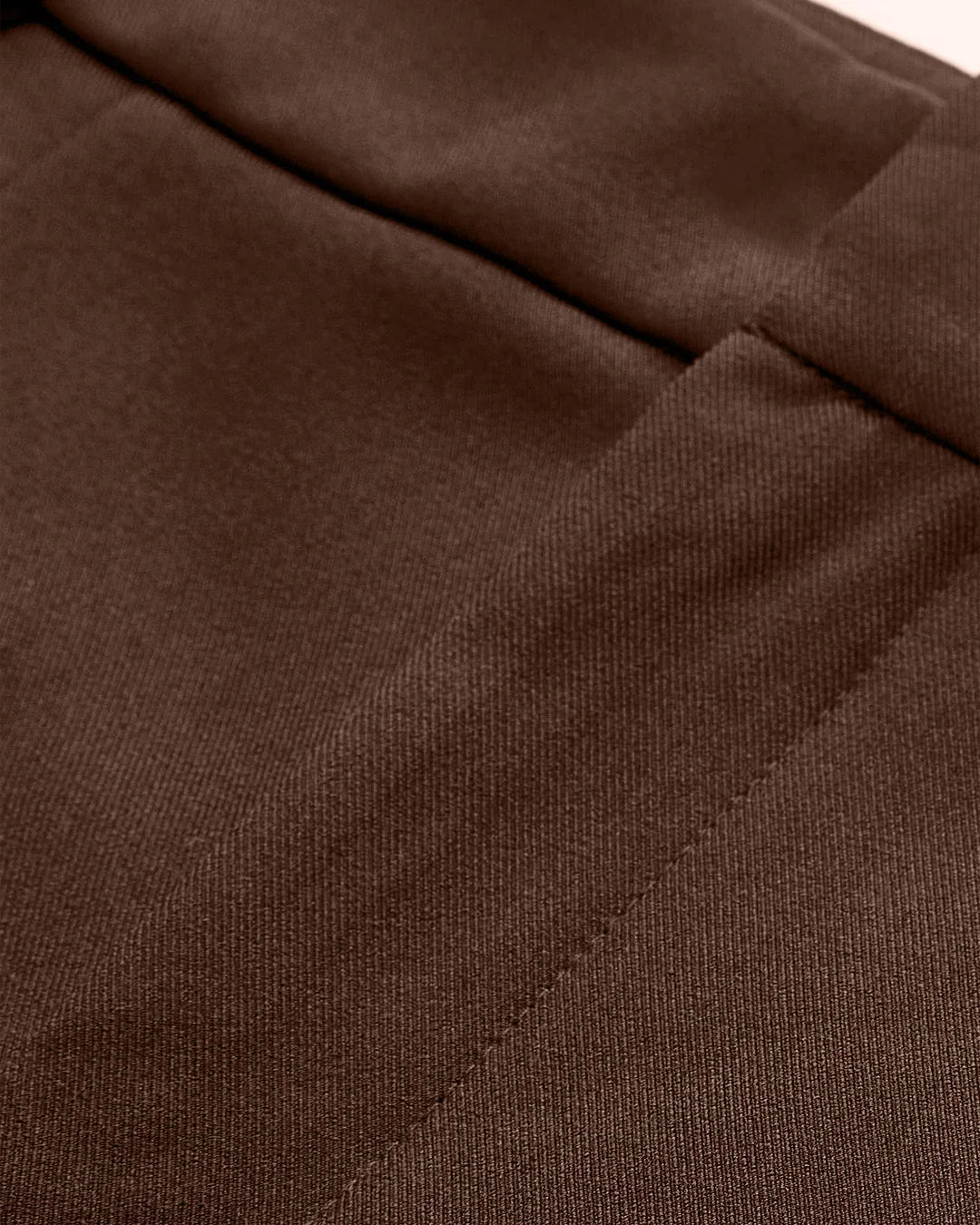 Semi-Sheer Mid-Waist Shorts in Rust