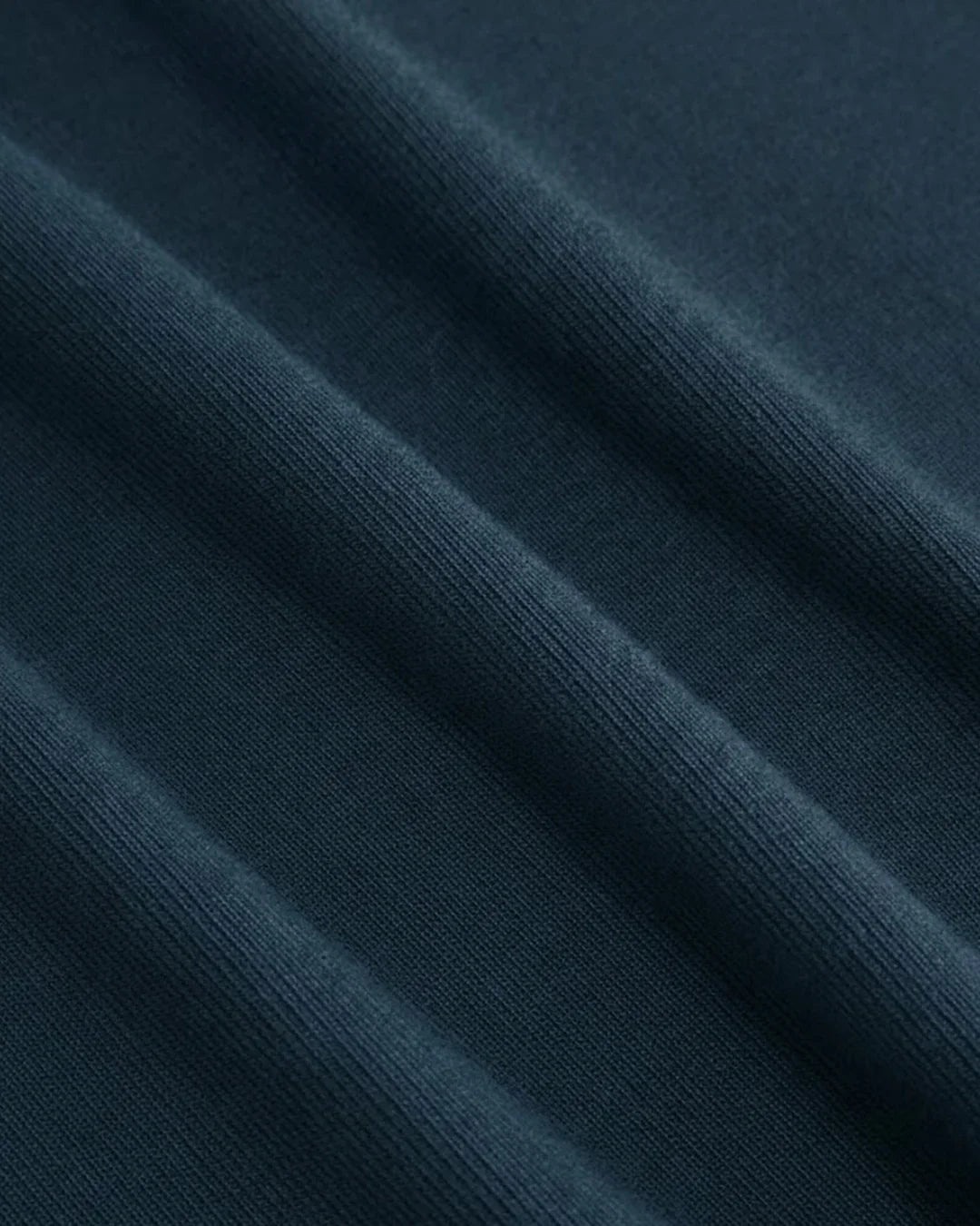 Stand Collar Knotted Long Sleeve Top in Navy Blue