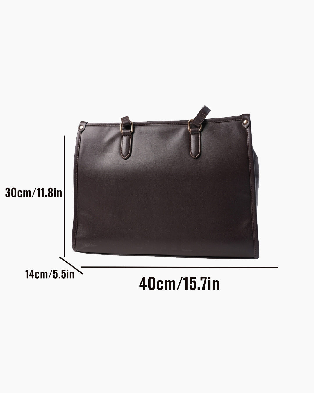 Everyday Structured Tote Bag in Cocoa Brown