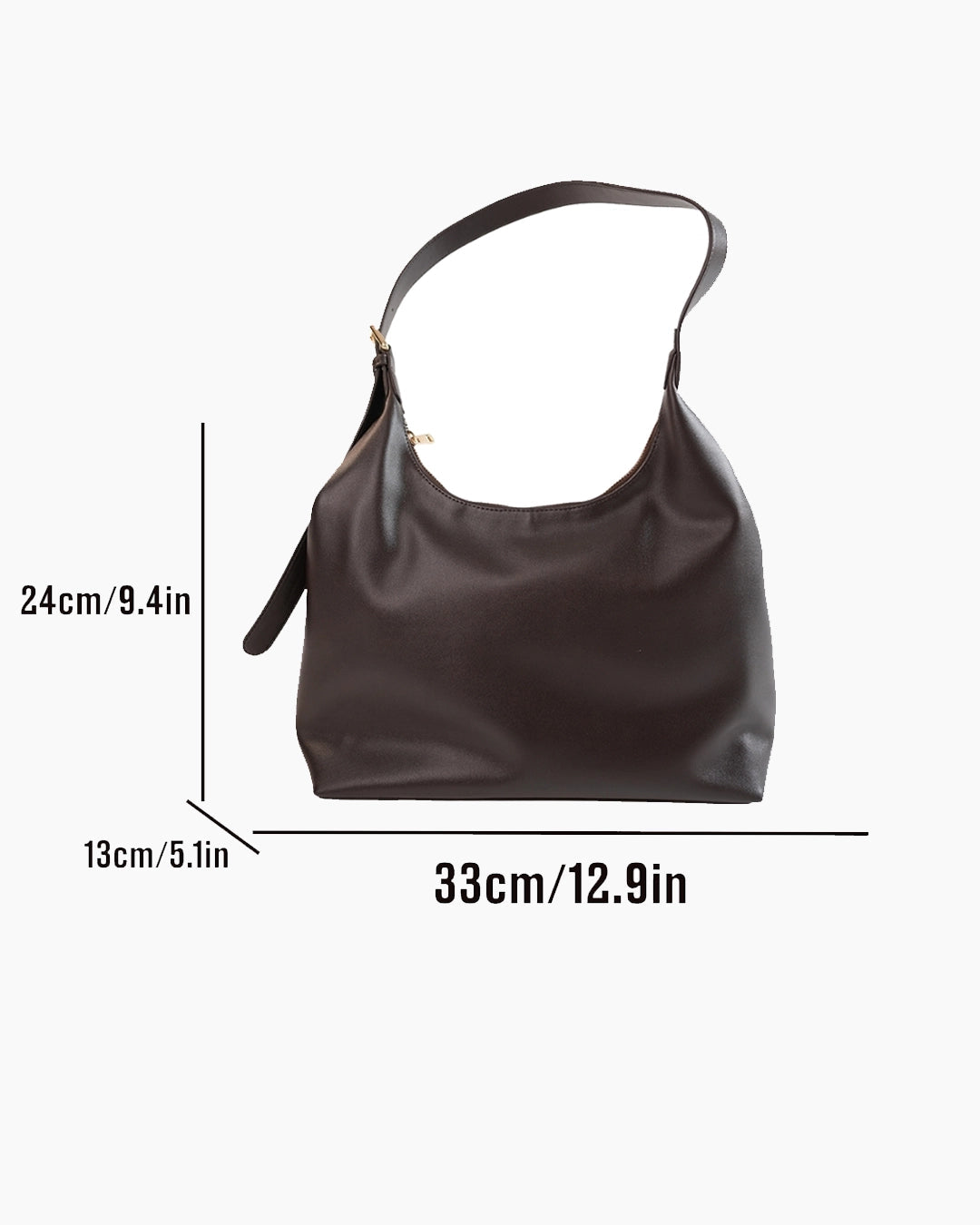 Classic Slouch Tote Bag in Cocoa Brown