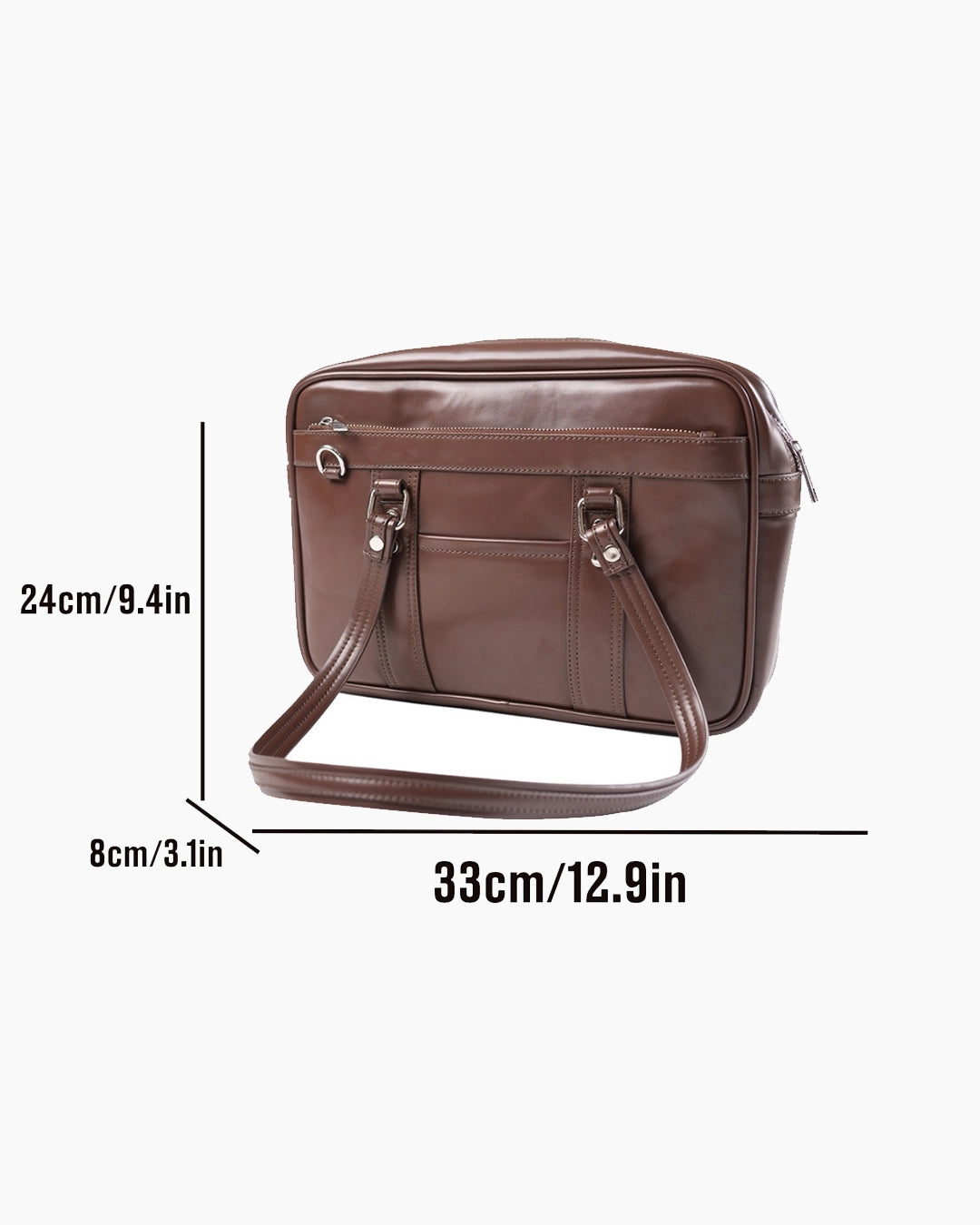 Korean Style Shoulder Work Multipurpose Bag in Chocolate Brown