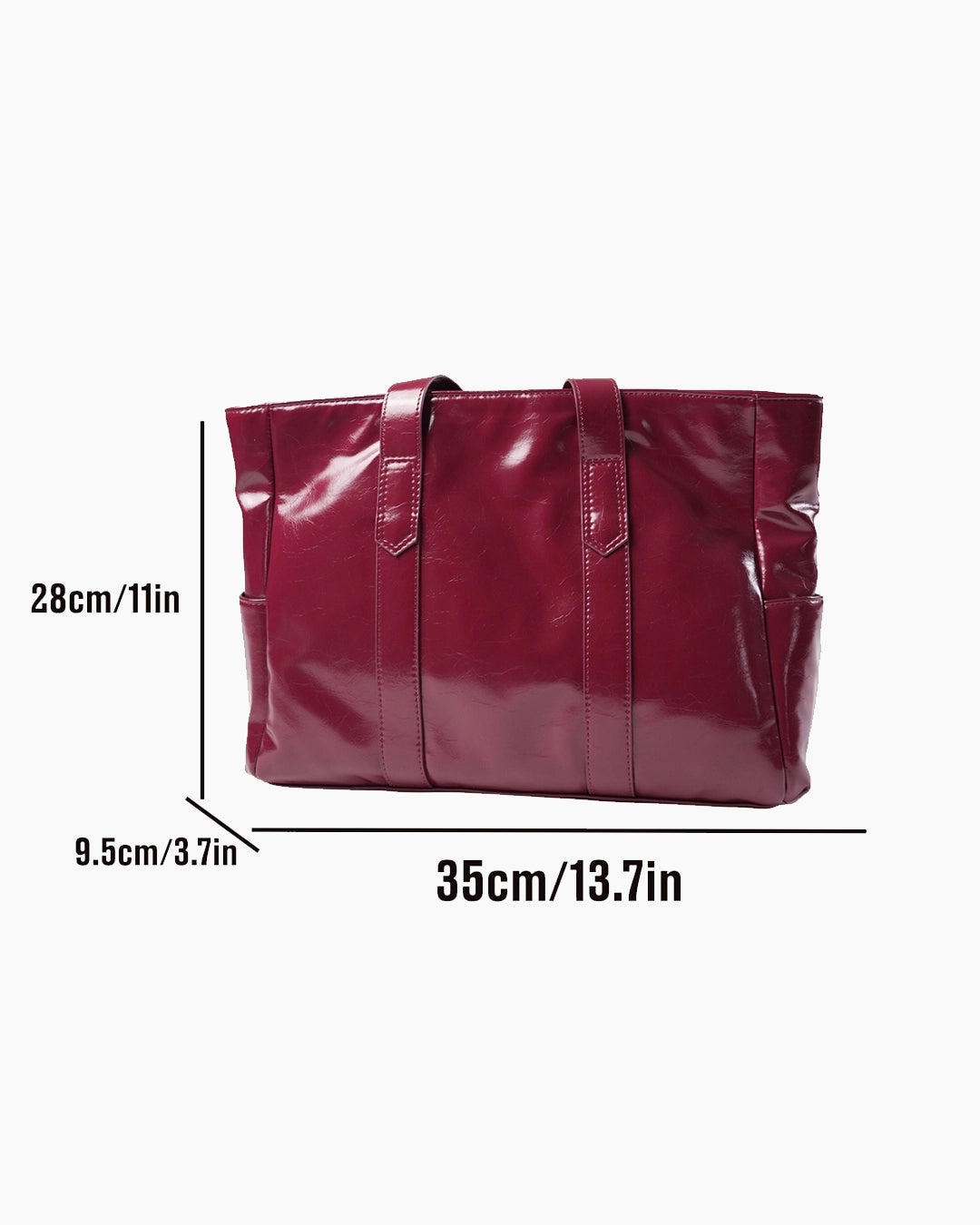 Versatile Large Capacity Tote Bag in Cherry Red