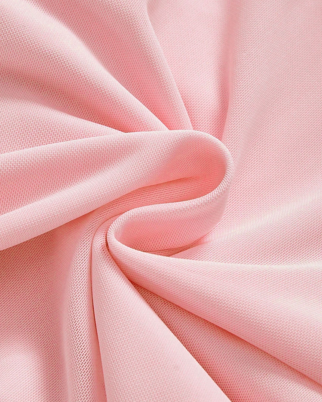 Ruffle Trim Halter Tie Top In Light Pink