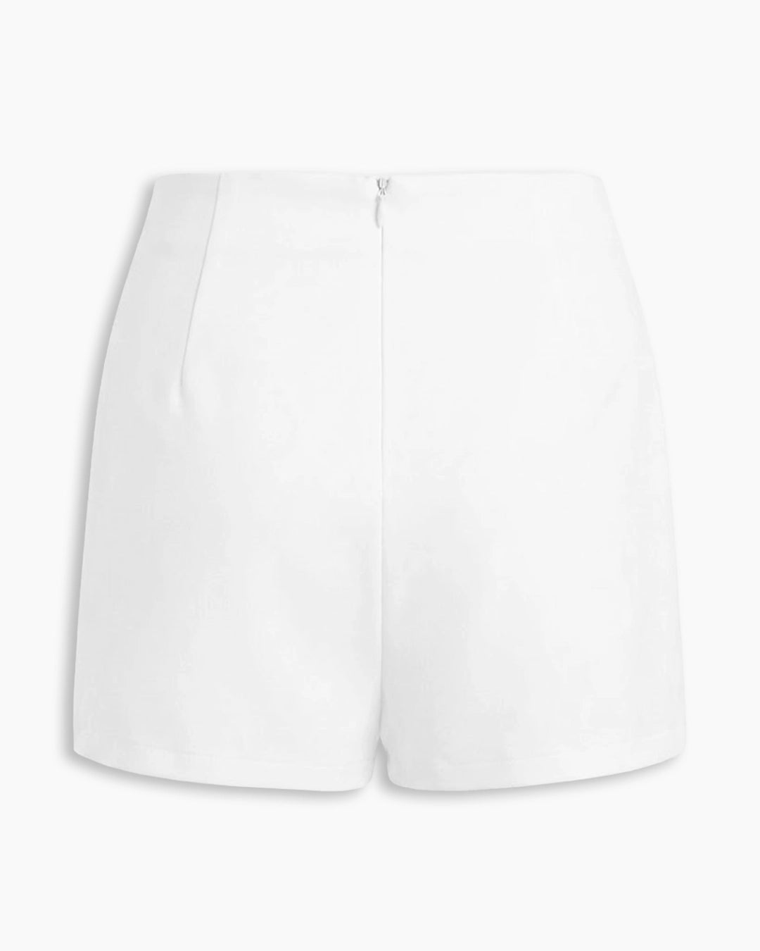 Twisted Waist Mini Skirt In Classic White
