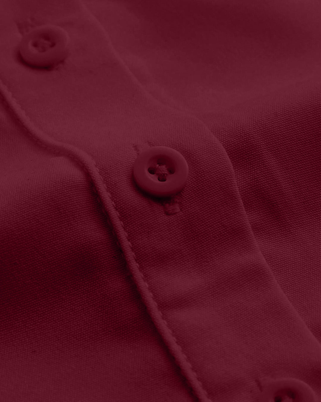 Puff Sleeve Collared Button Down Shirt in Cherry Maroon