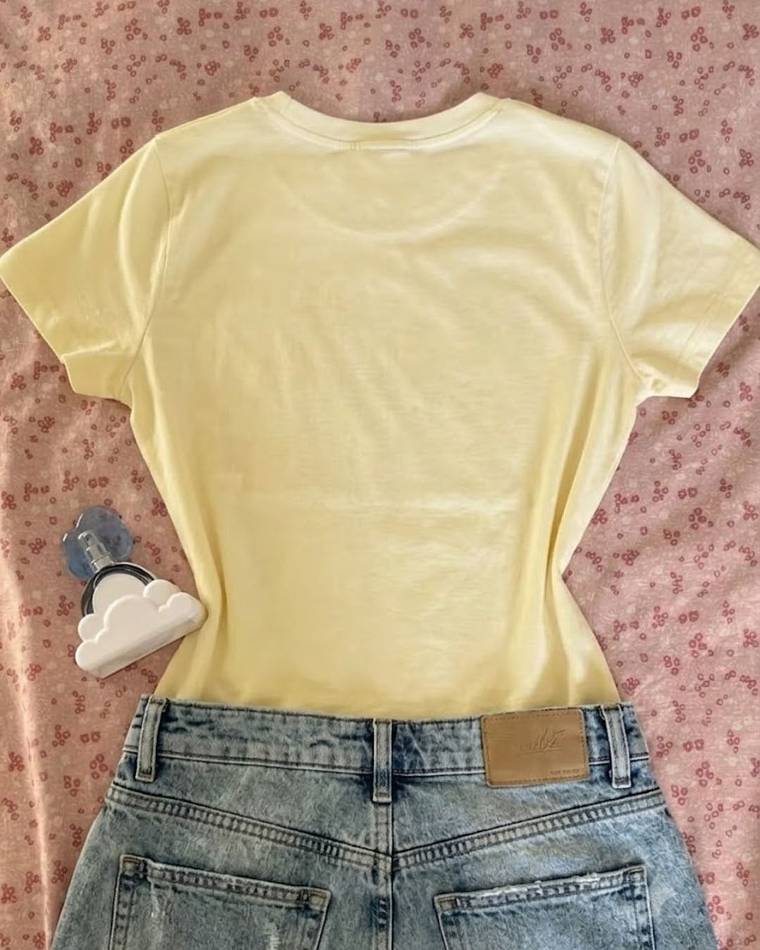 Graphic Print Casual T-Shirt in Vanilla