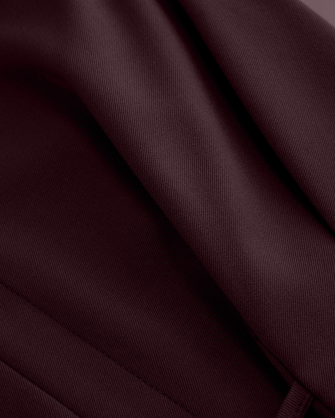 V-Neck Ruched Ruffled Tie Front Top in Deep Wine