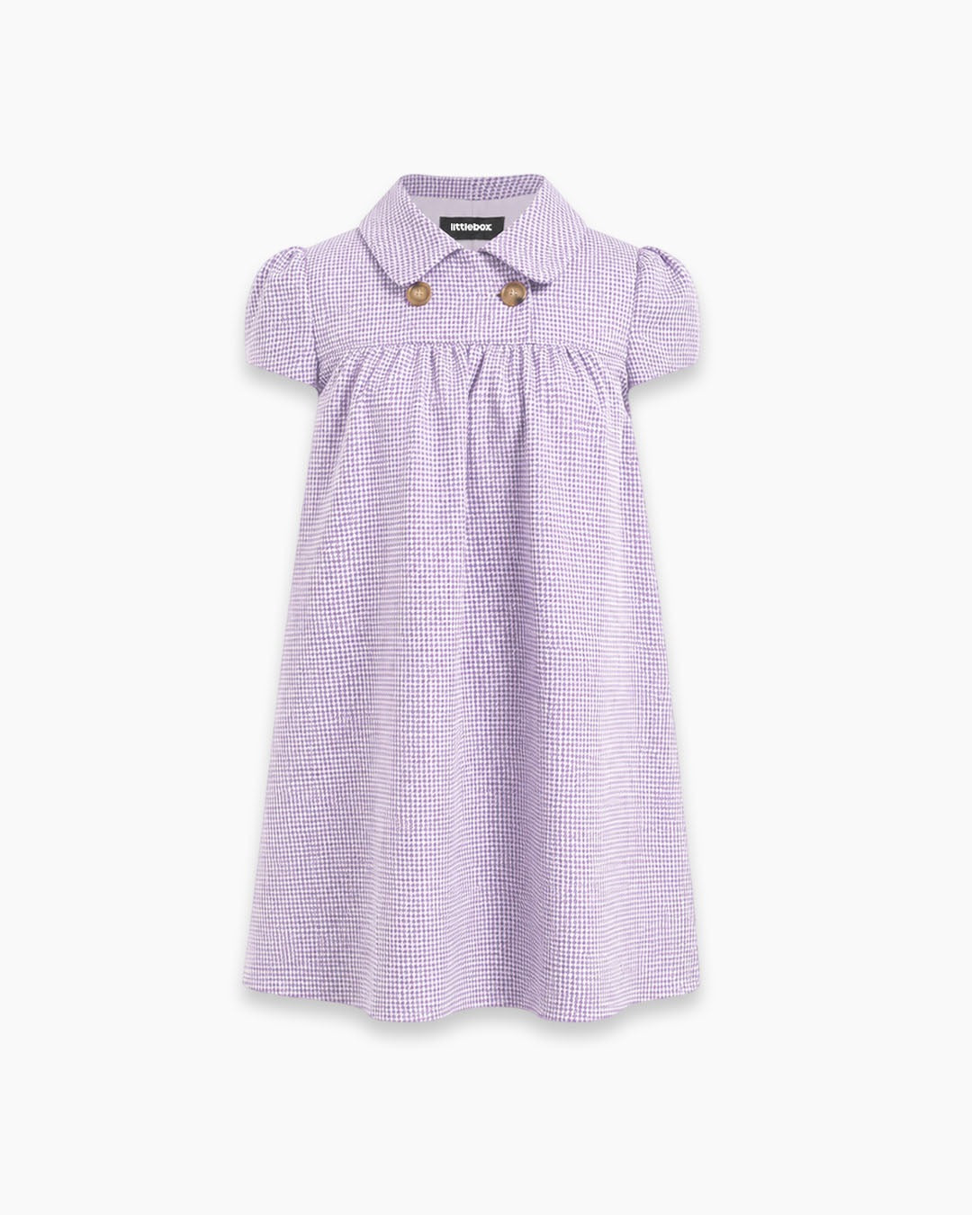 Peter Pan Collar Mini Dress in Lilac