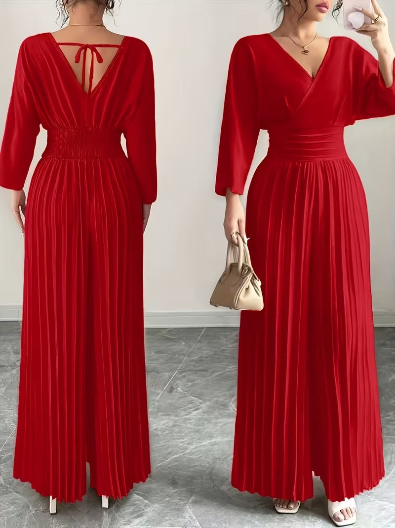 Scarlet Grace Pleated Jumpsuit