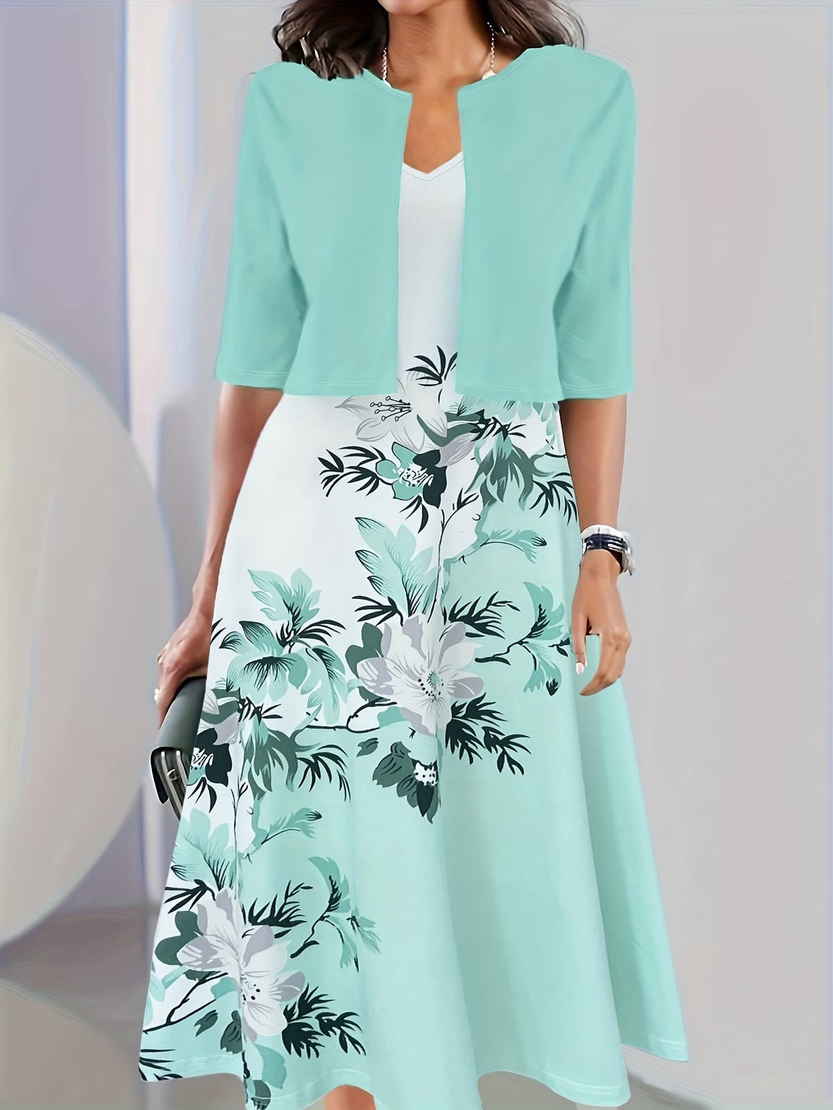 Floral Elegance Maxi Co-Ord Set