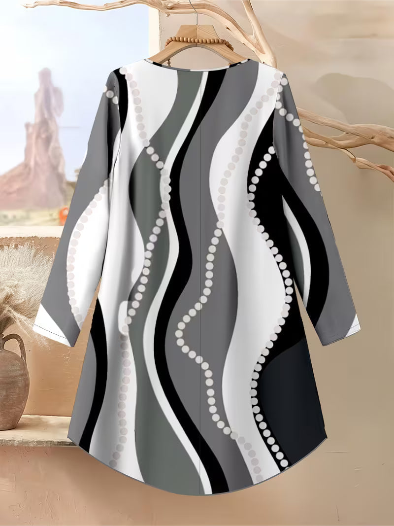 Women’s Color-Block Striped Top & Pants Set