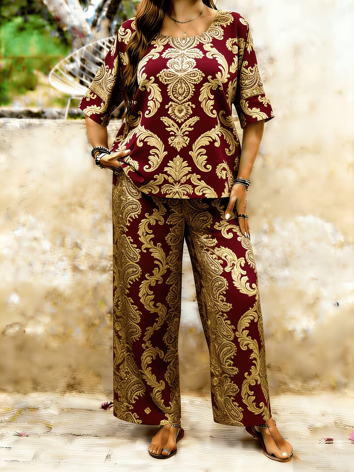 Rustic Boho Two-Piece Set