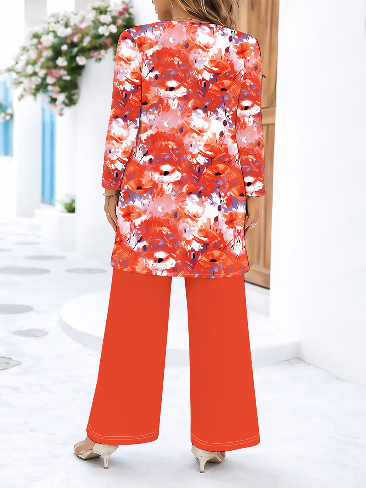 Floral Elegance Long Sleeve Co-Ord Set