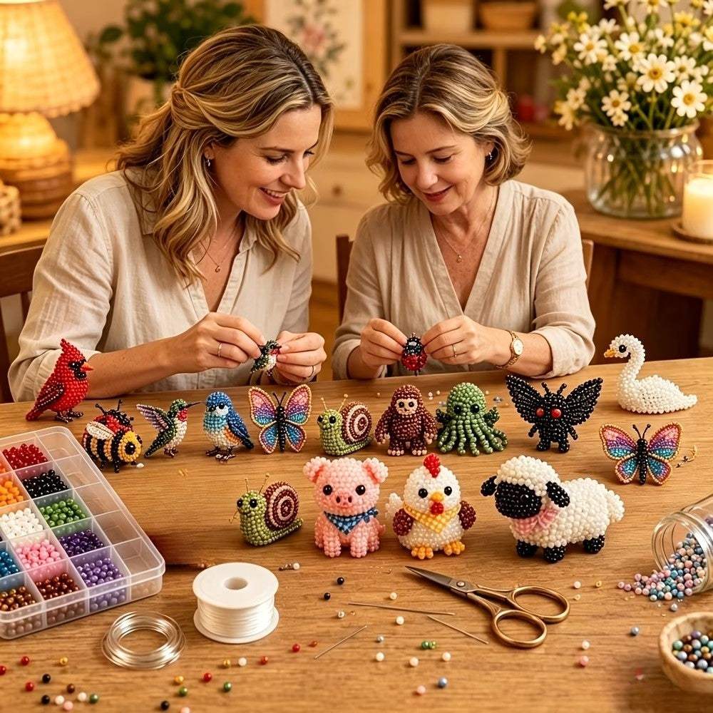 WildCharm Animal Bead Craft Kit