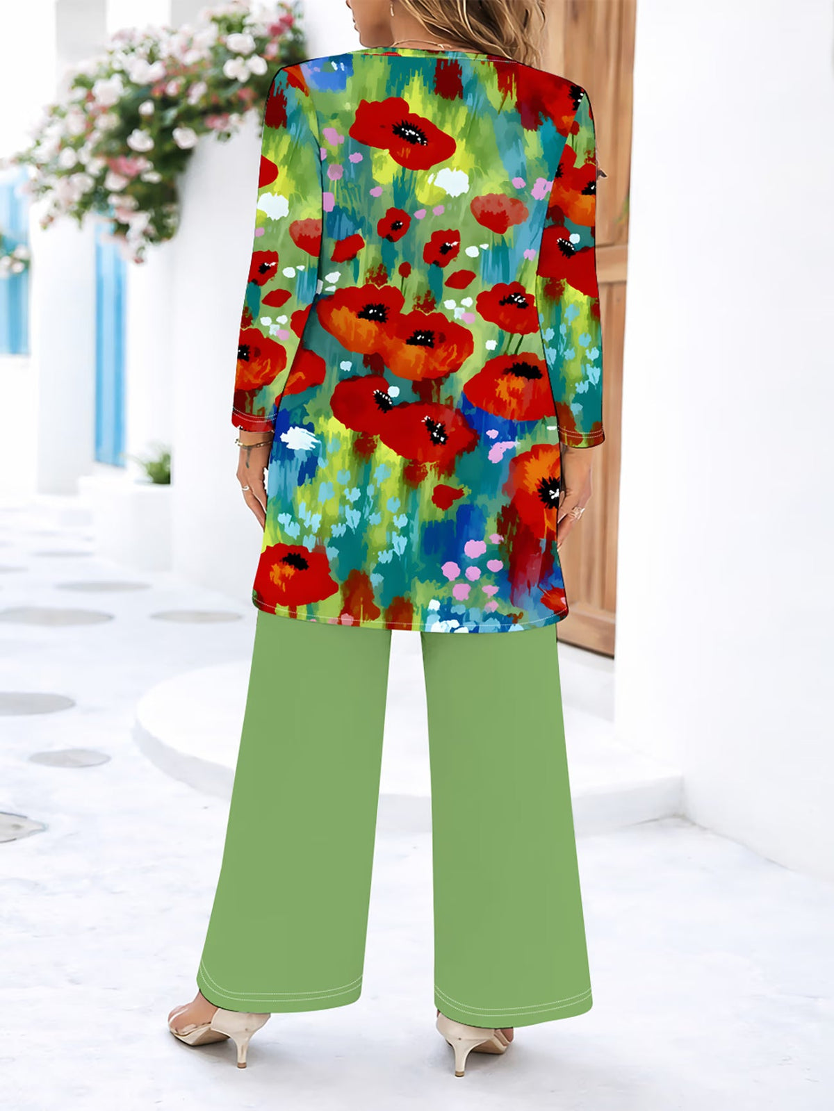 Floral Elegance Long Sleeve Co-Ord Set