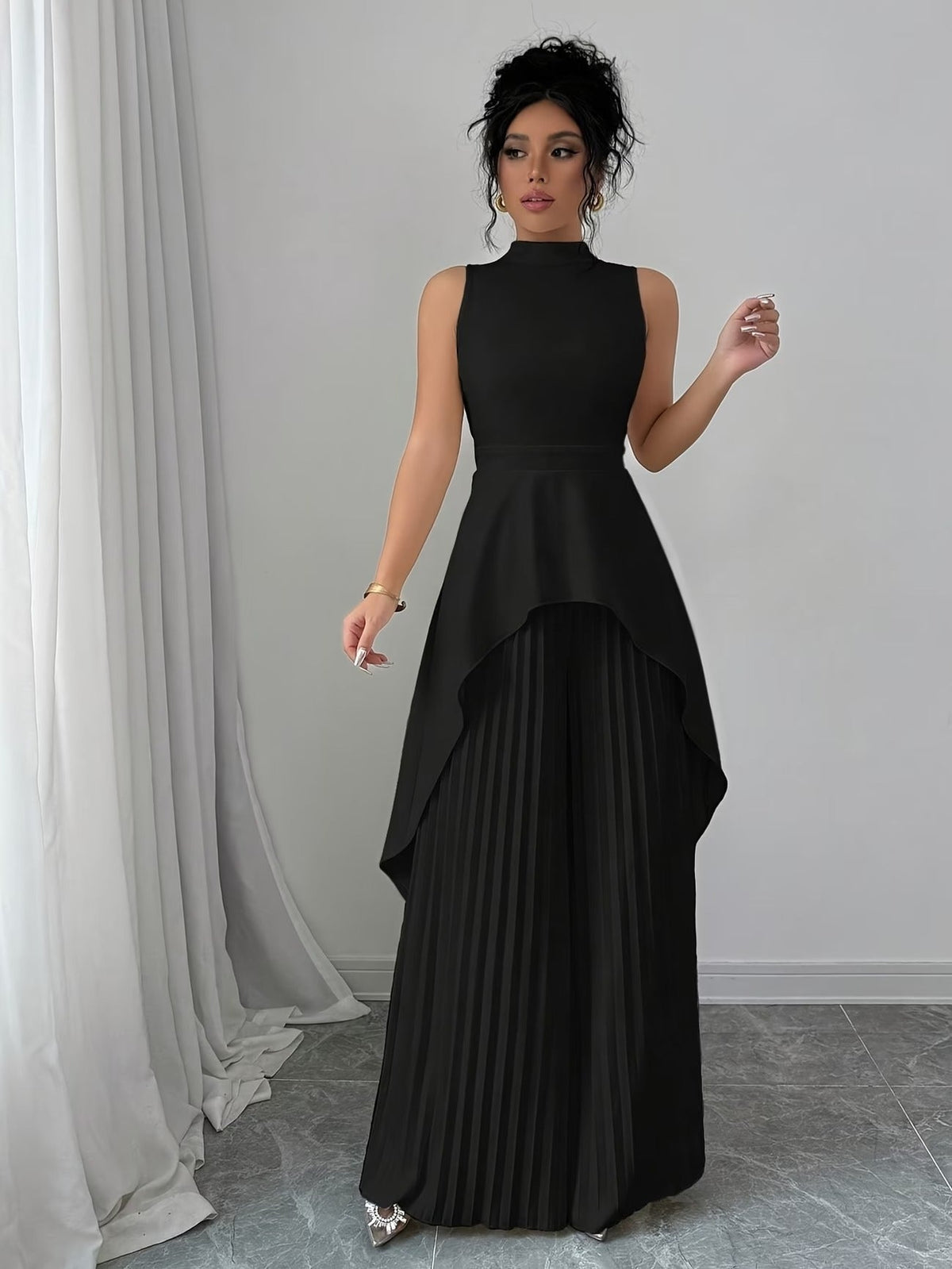 Urban Grace Pleated Pants Ensemble