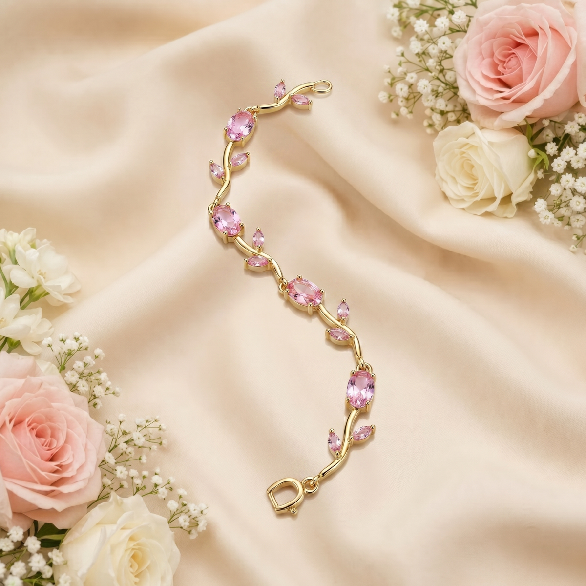 Pink Tulip Bracelet
