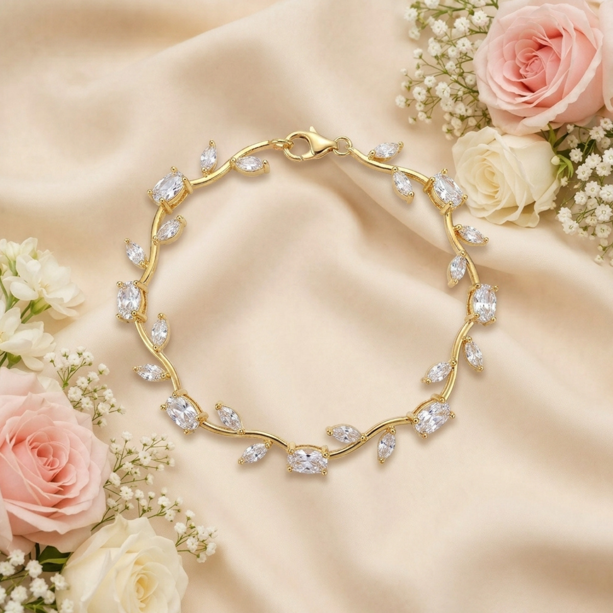 White Tulip Bracelet