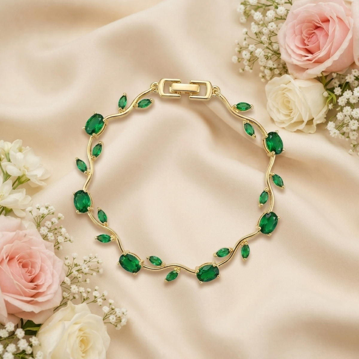 Green Tulip Bracelet