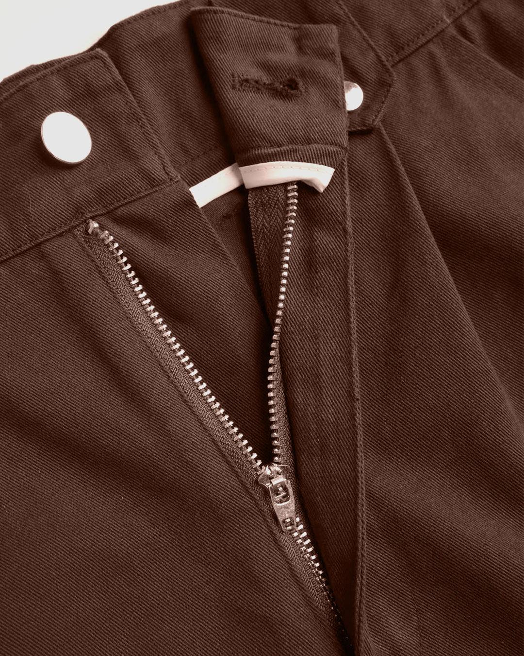 Y2K Baggy Fit Women Cargo In Brown