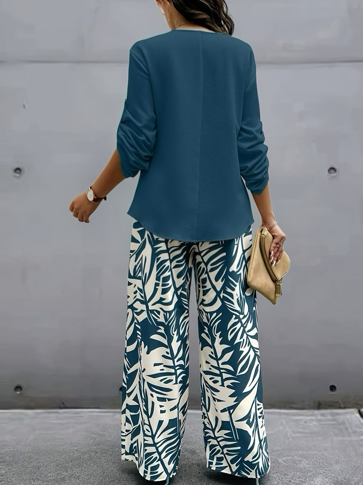 Refined Spring Luxe Pullover & Trouser Co-Ord Set