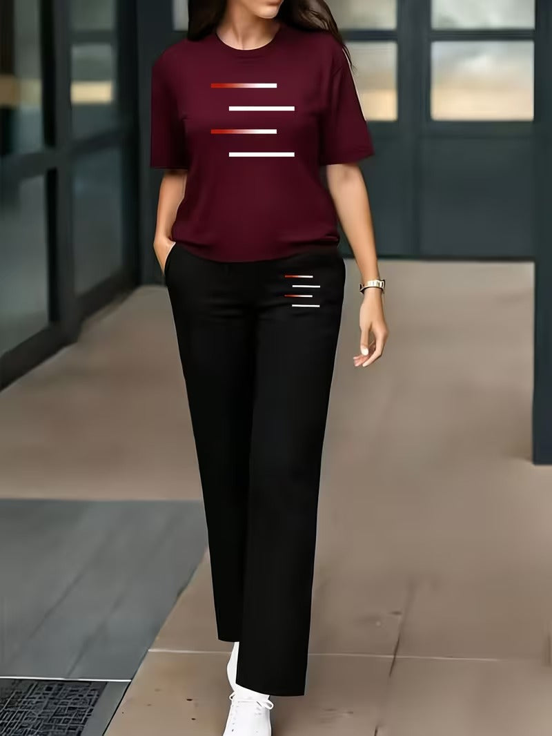 RelaxFit Printed Co-Ord Outfit