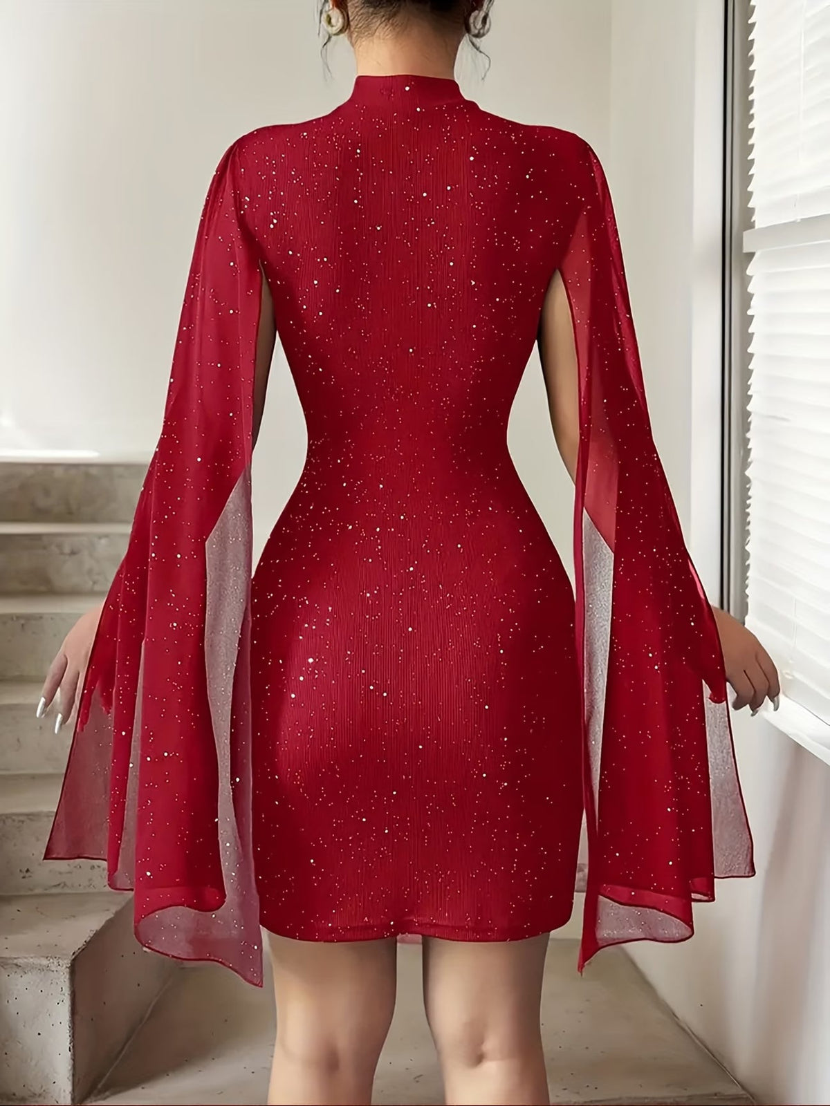 Women's Elegant Hollow-Out Bodycon Party Dress