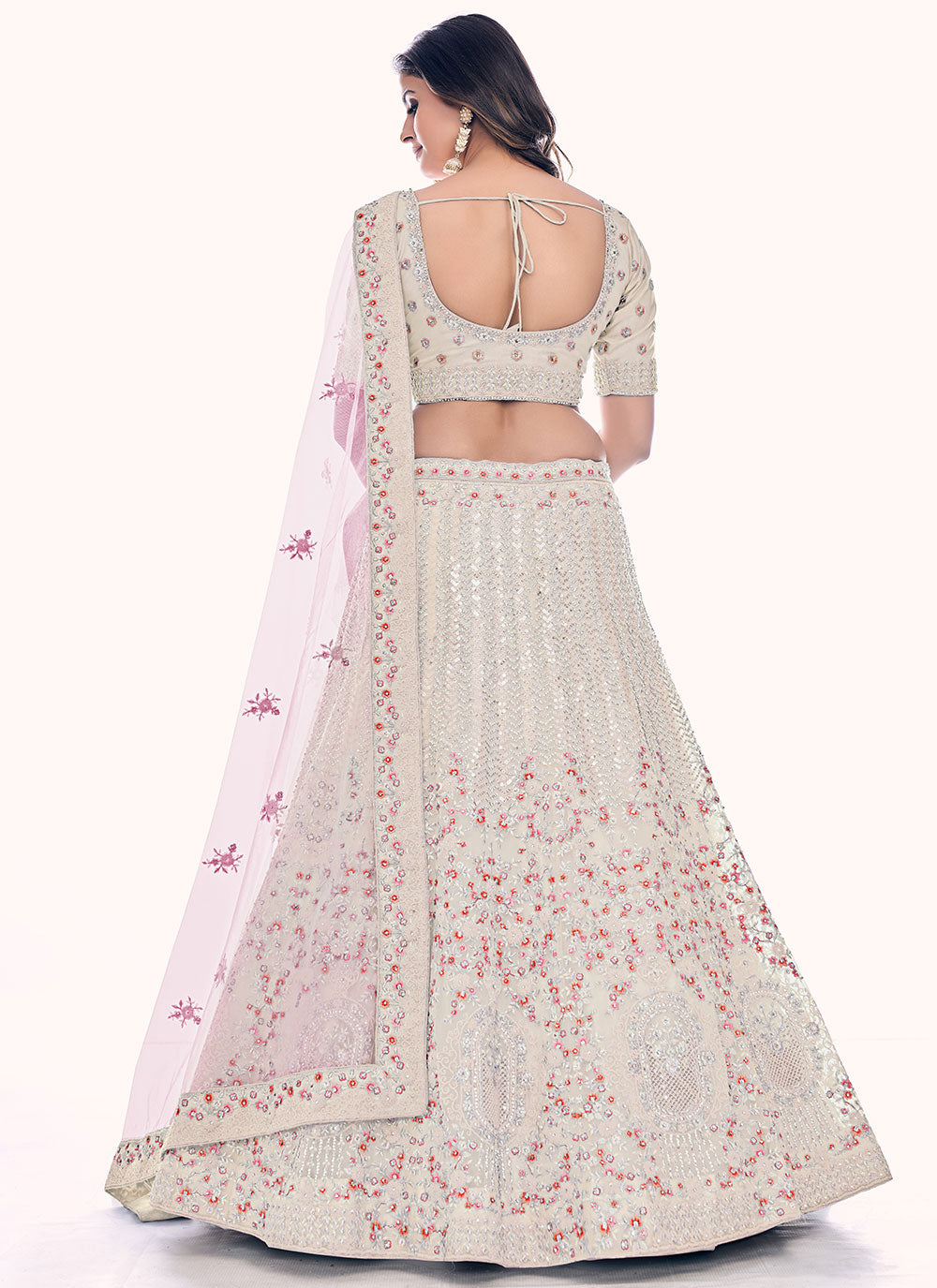 Off White Designer Lehenga Choli