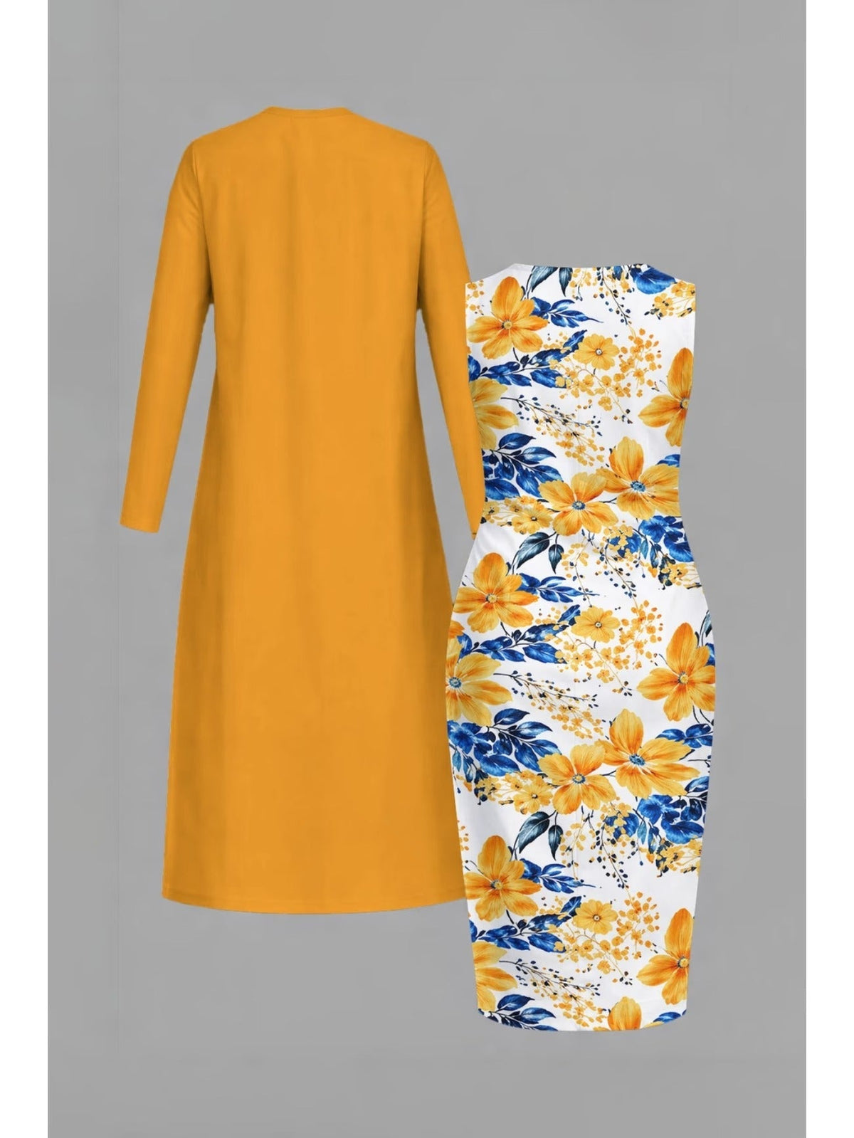 Retro Round Neck Mid-Sleeve Top & Casual Pants Outfit for Women