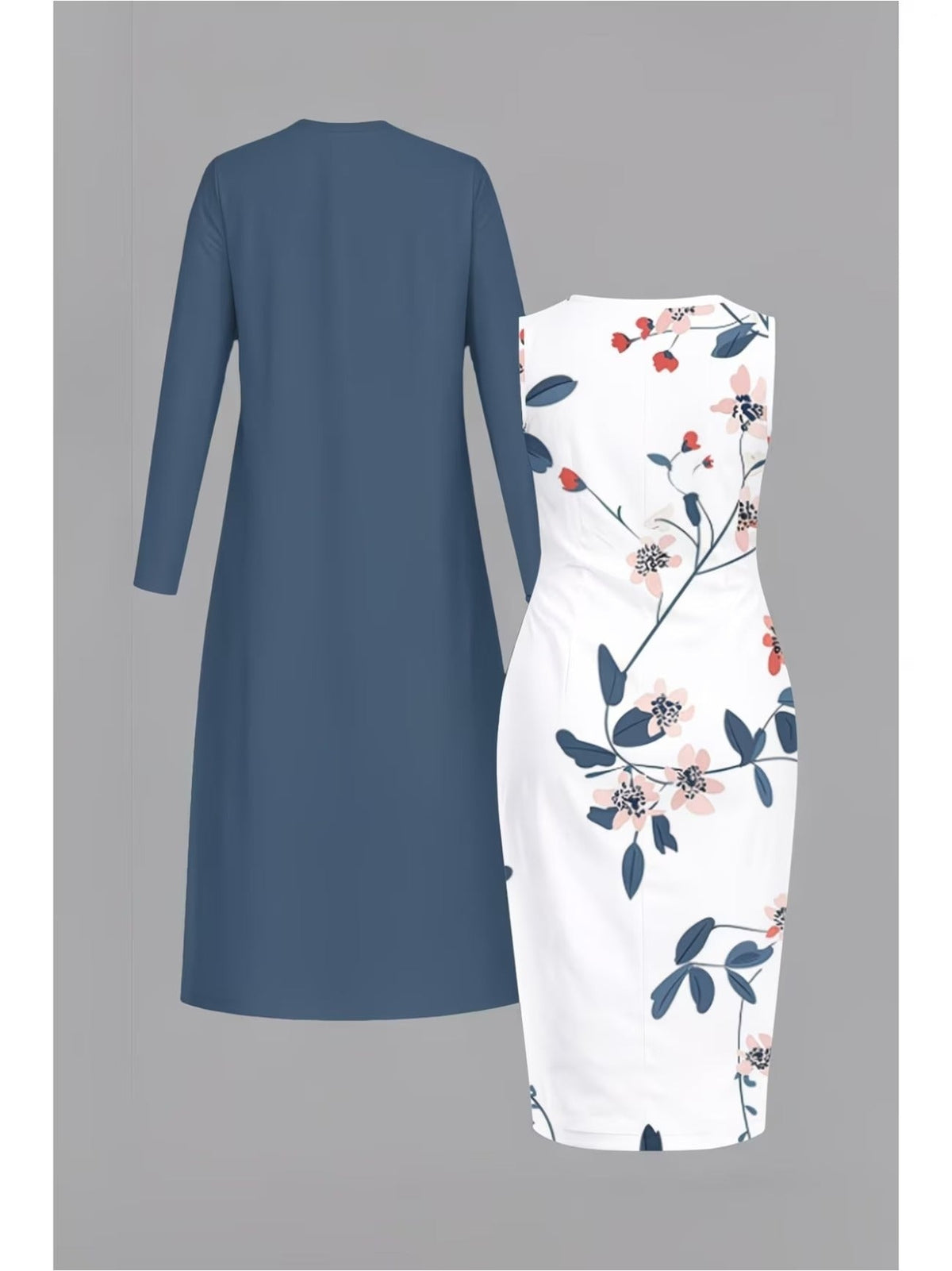 Retro Round Neck Mid-Sleeve Top & Casual Pants Outfit for Women