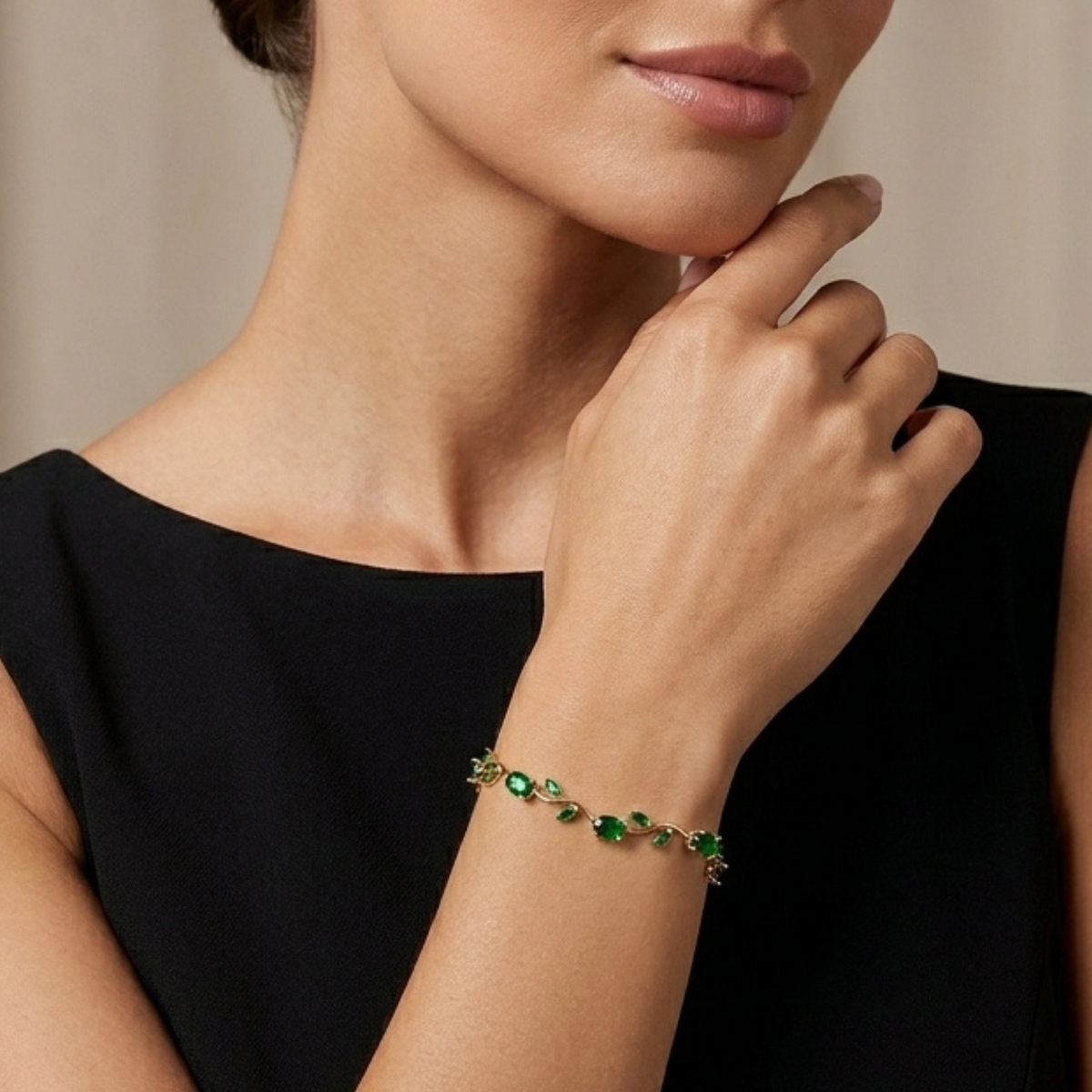 Green Tulip Bracelet