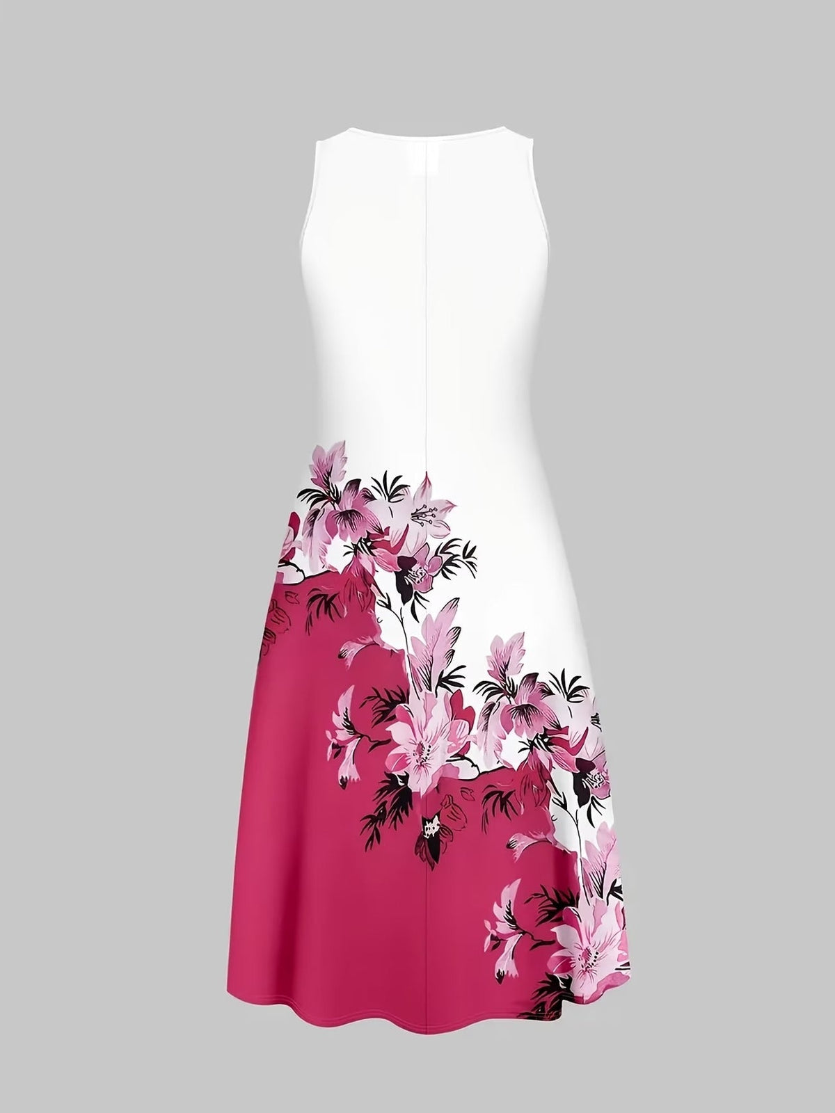 Elegant Floral Suspender Dress Set with Chic Long-Sleeve Blazer