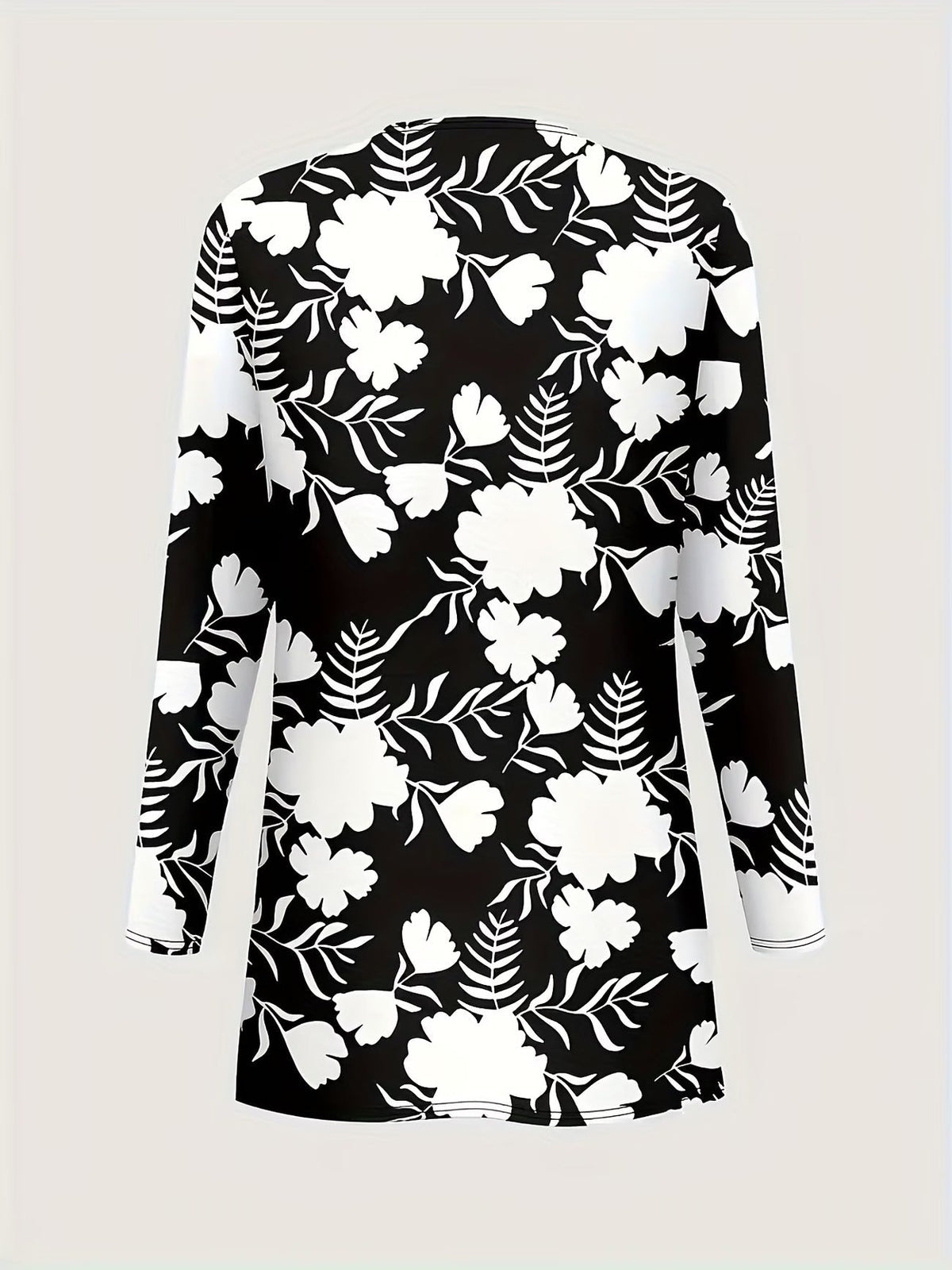 Women’s Stylish 3-Piece Set – Solid Cardigan, Casual Vest & Printed Palazzo Pants