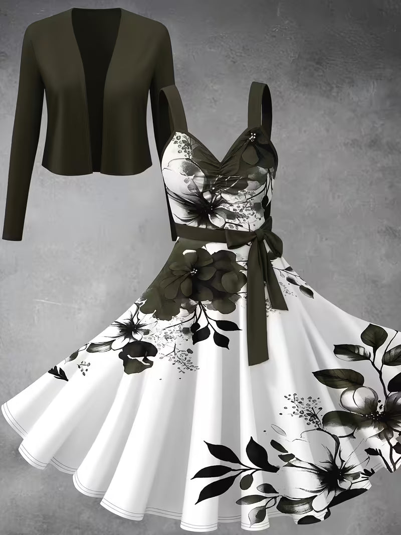 Luxe Grace Two-Piece Maxi Skirt Set