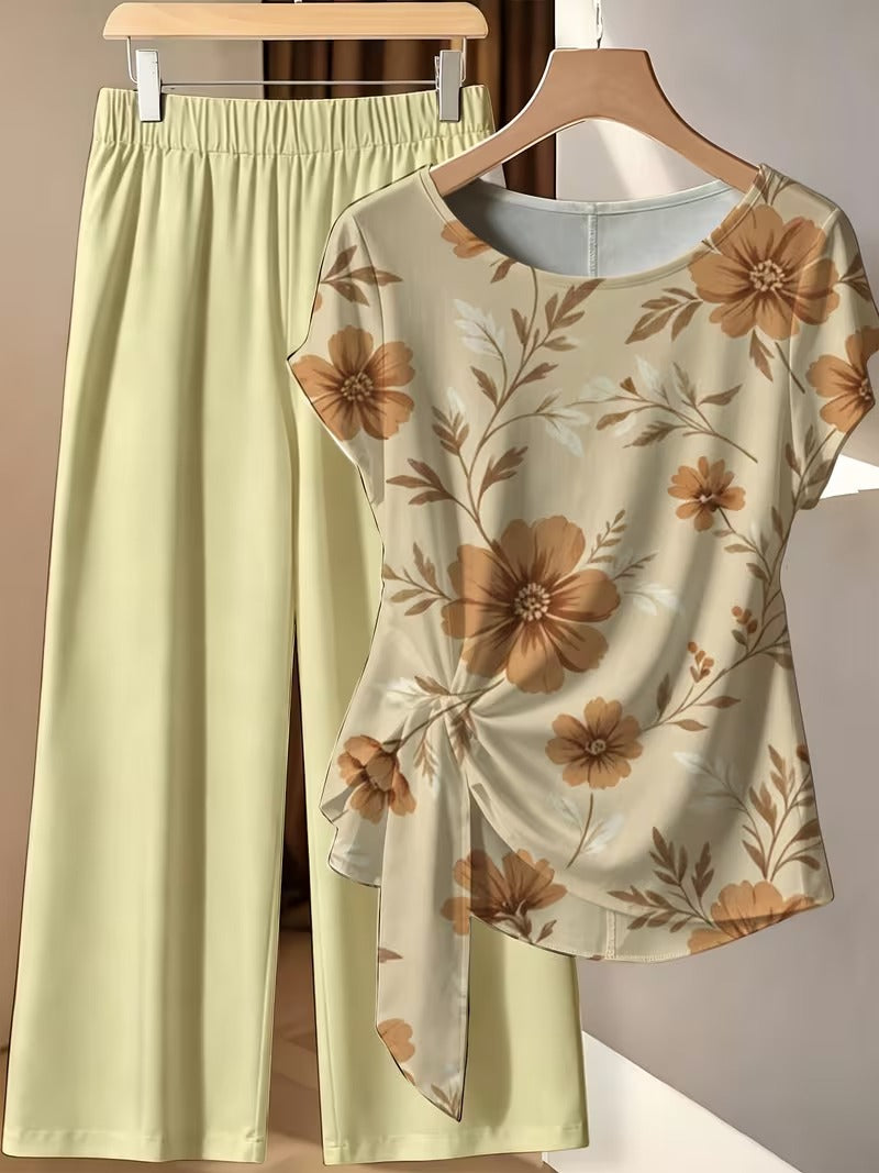 BowBelle Printed Two-Piece Set