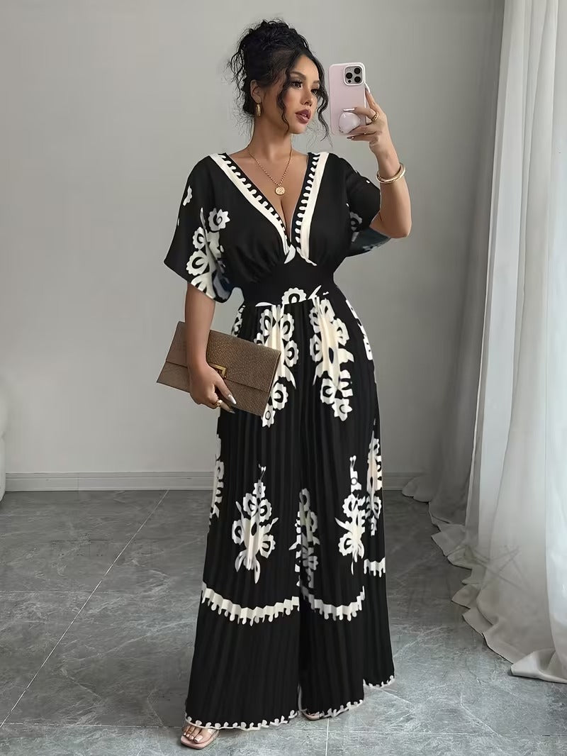 Scarlet Grace Pleated Jumpsuit