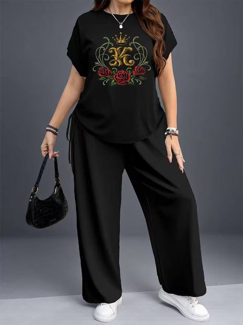 Plus Size Casual Comfort Set