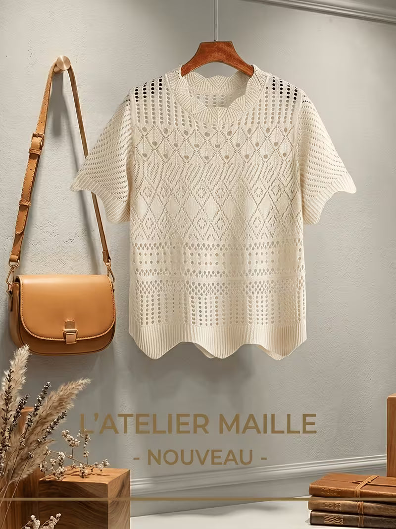 French Chic Hollow Out 2pcs Set