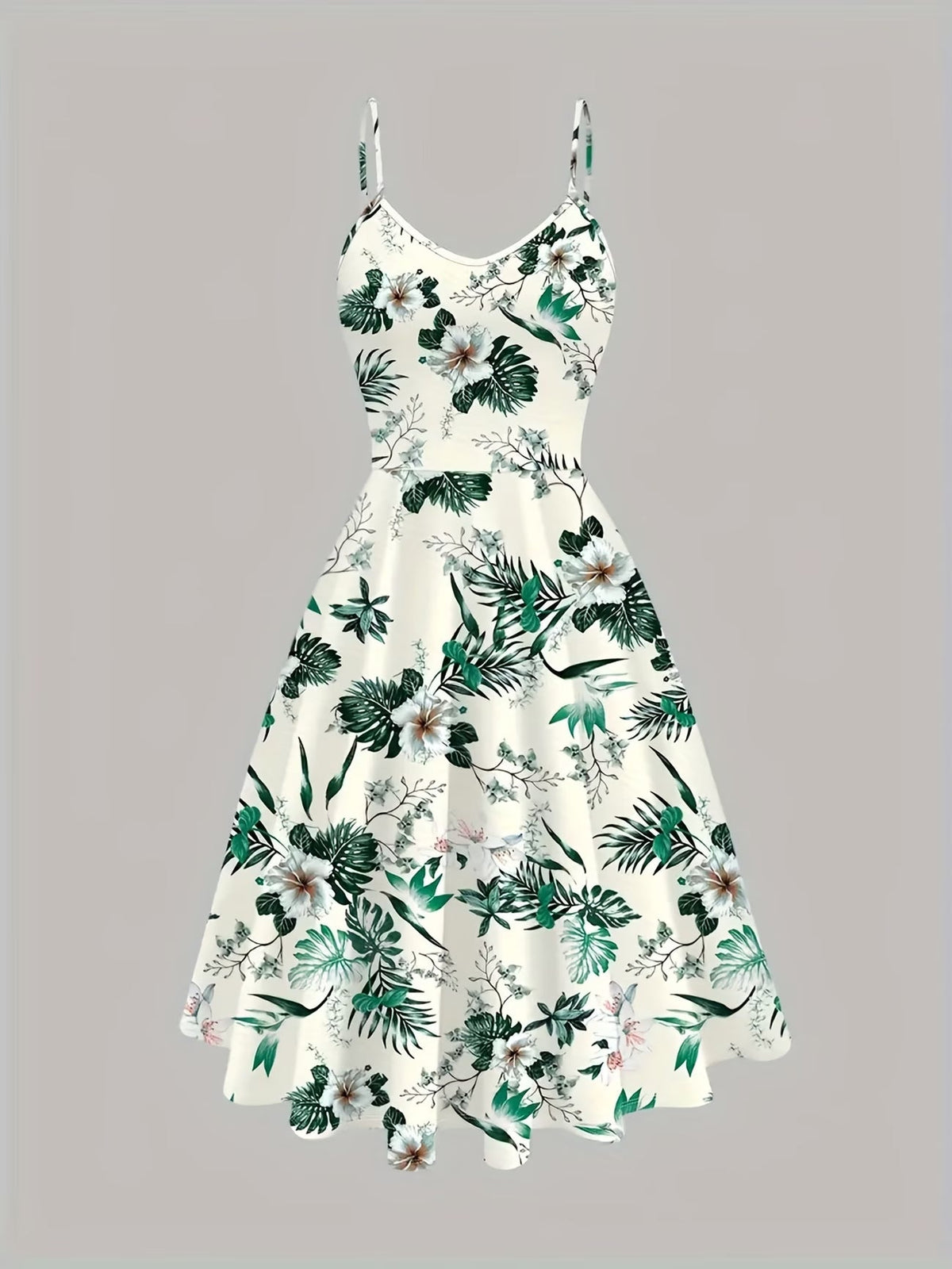 Women Summer Vacation Floral Dress & Top 2-Piece Set