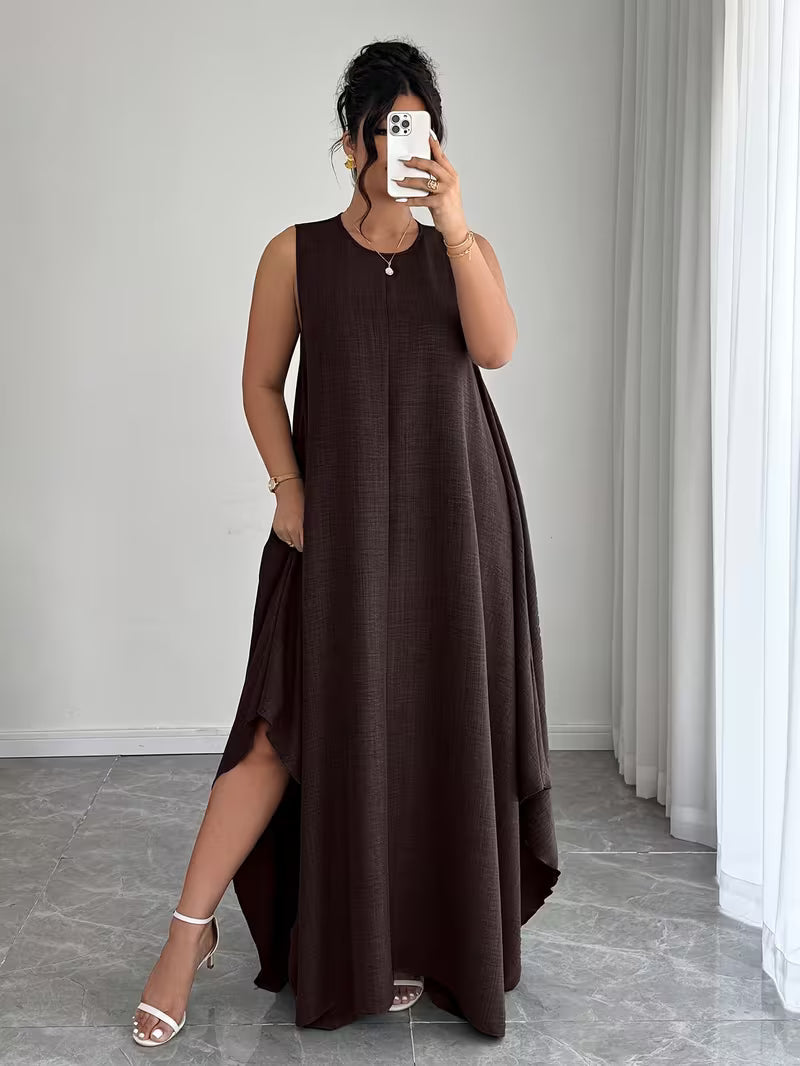 Elegant Tie-Belt A-Line Dress💖