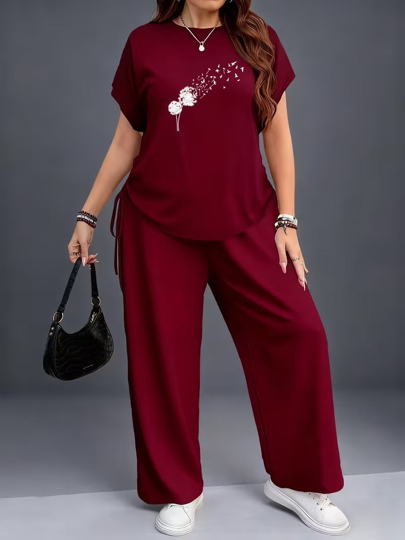 Plus Size Casual Comfort Set