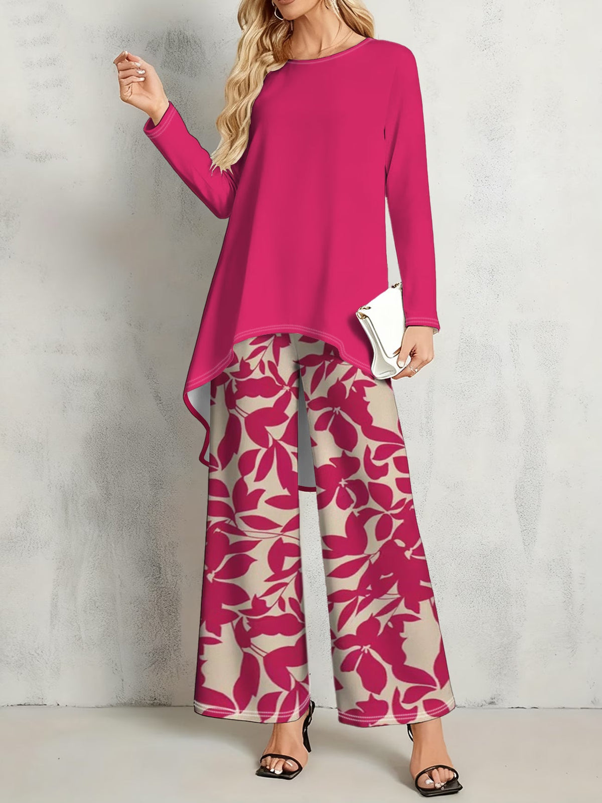 Floral Elegance Long Sleeve Co-Ord Set
