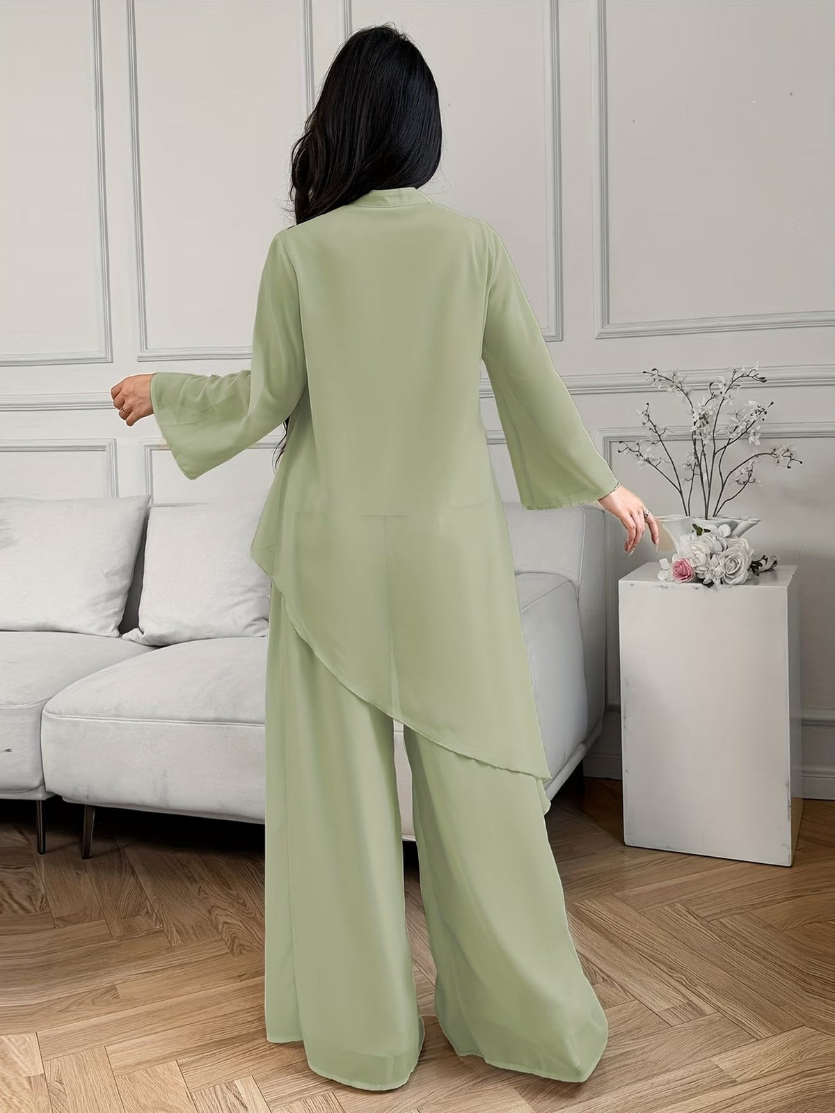 PearlMist Chiffon Outfit