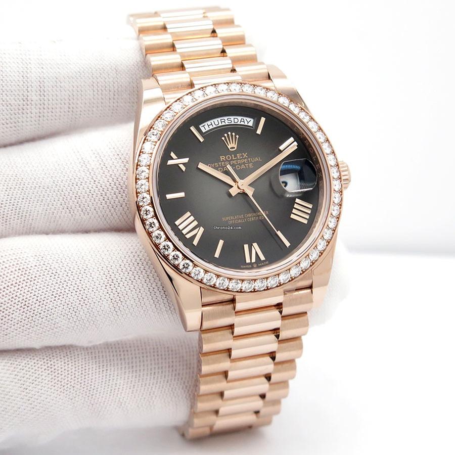 Role_x Day Date Rose Glod Diamond