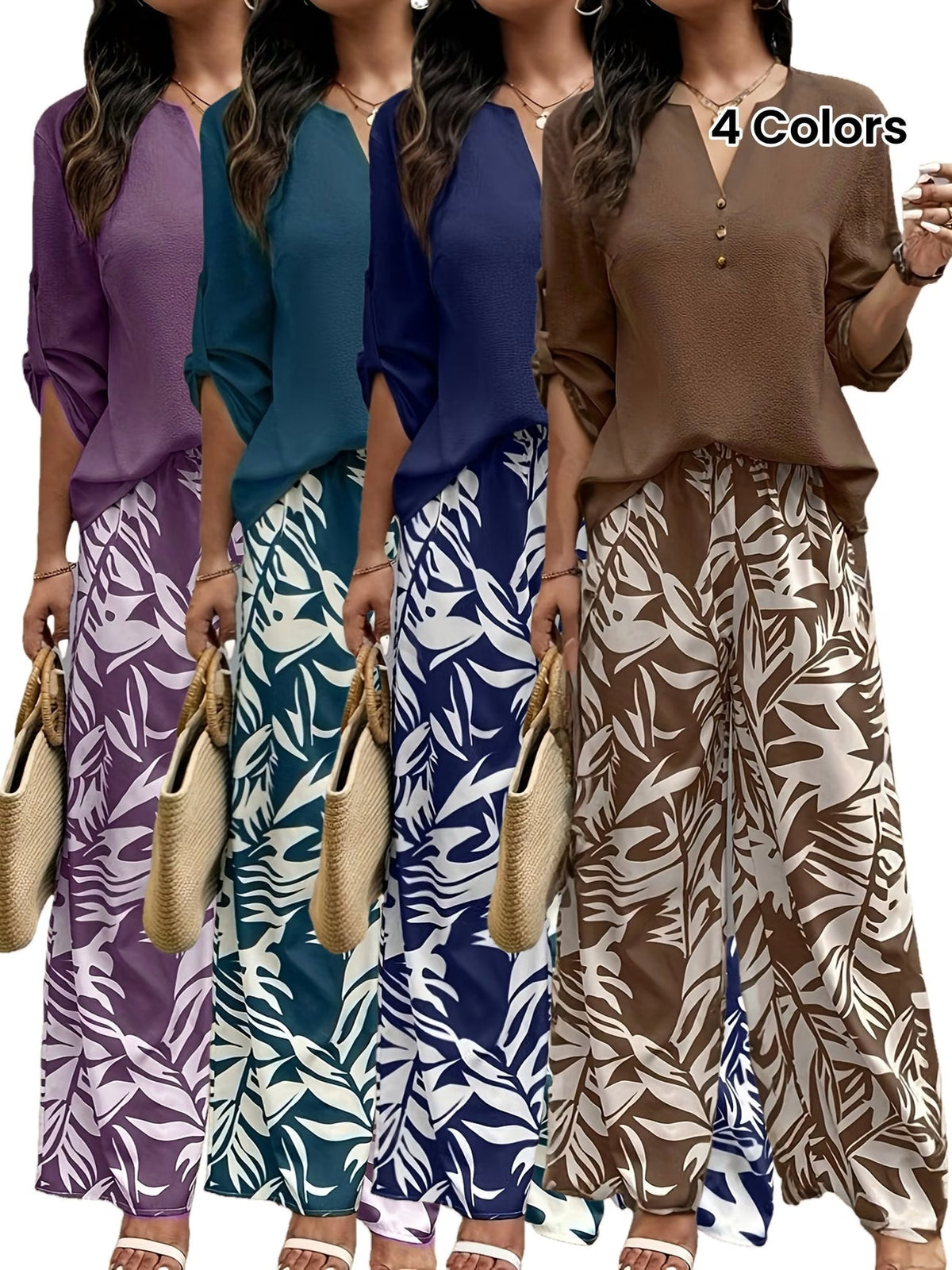Refined Spring Luxe Pullover & Trouser Co-Ord Set