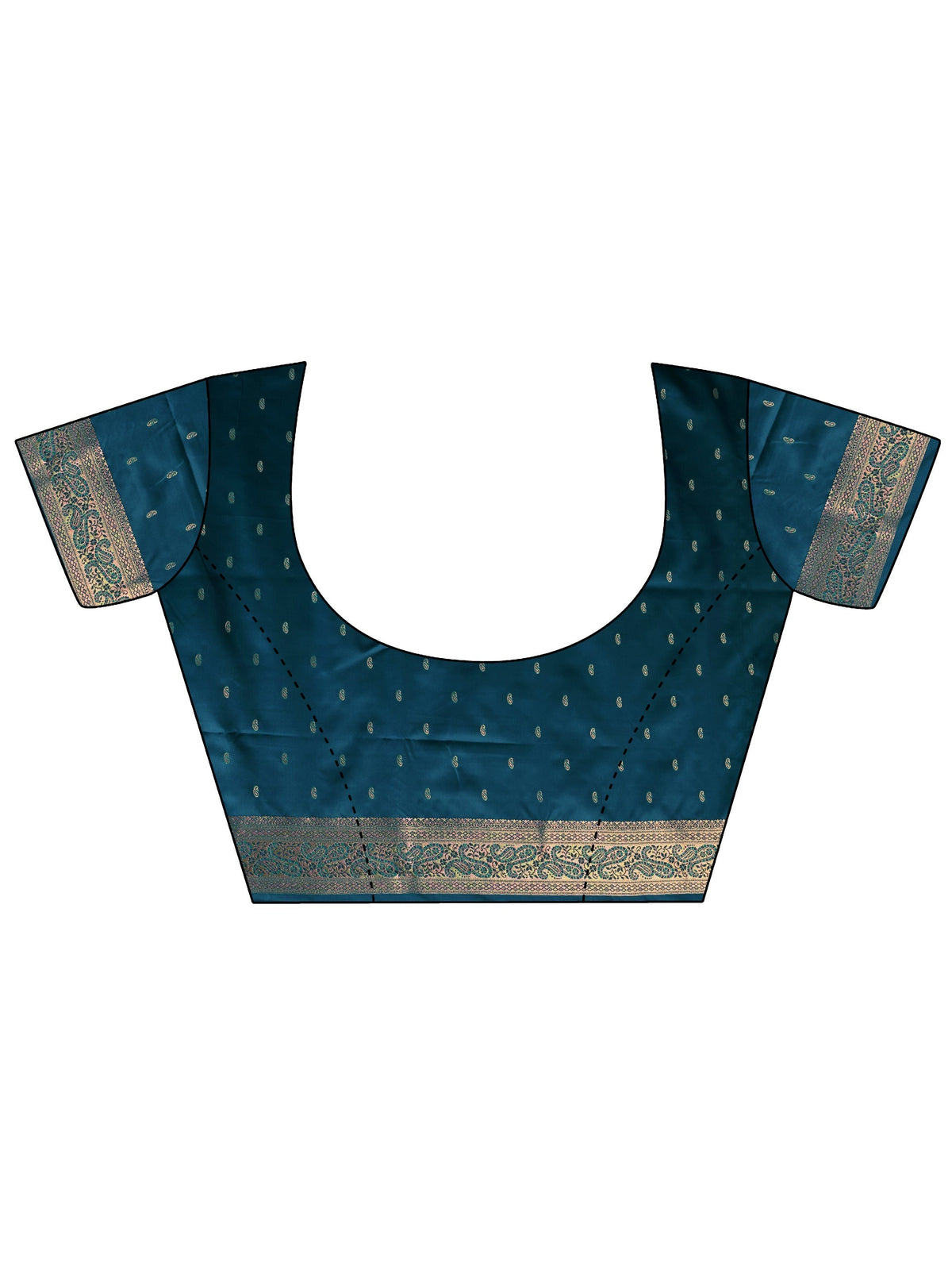 Anouk Blue Ethnic Woven Design Silk Blend Saree With Unstitched Blouse Piece
