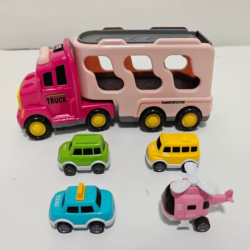 Engineering Transport Truck Toy with Lights & Music