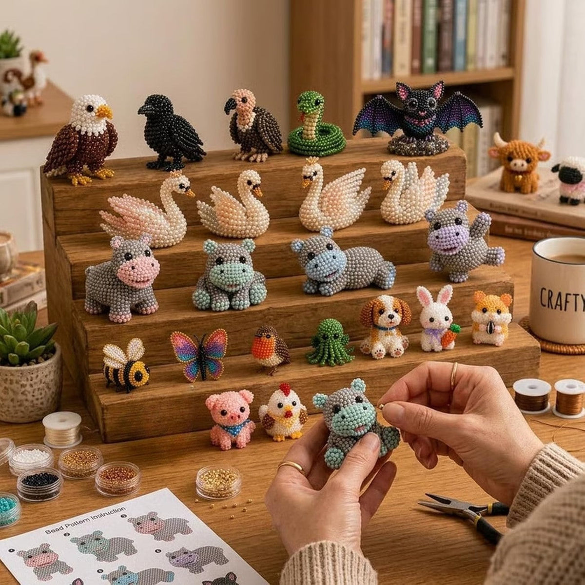 WildCharm Animal Bead Craft Kit