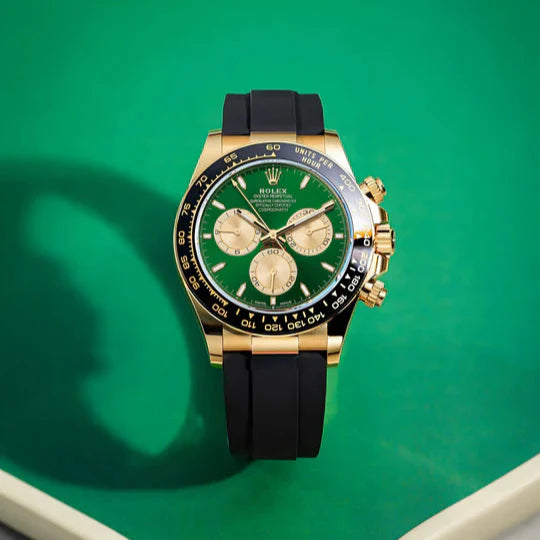 Role_x Daytona Gold/Green Belt Watch