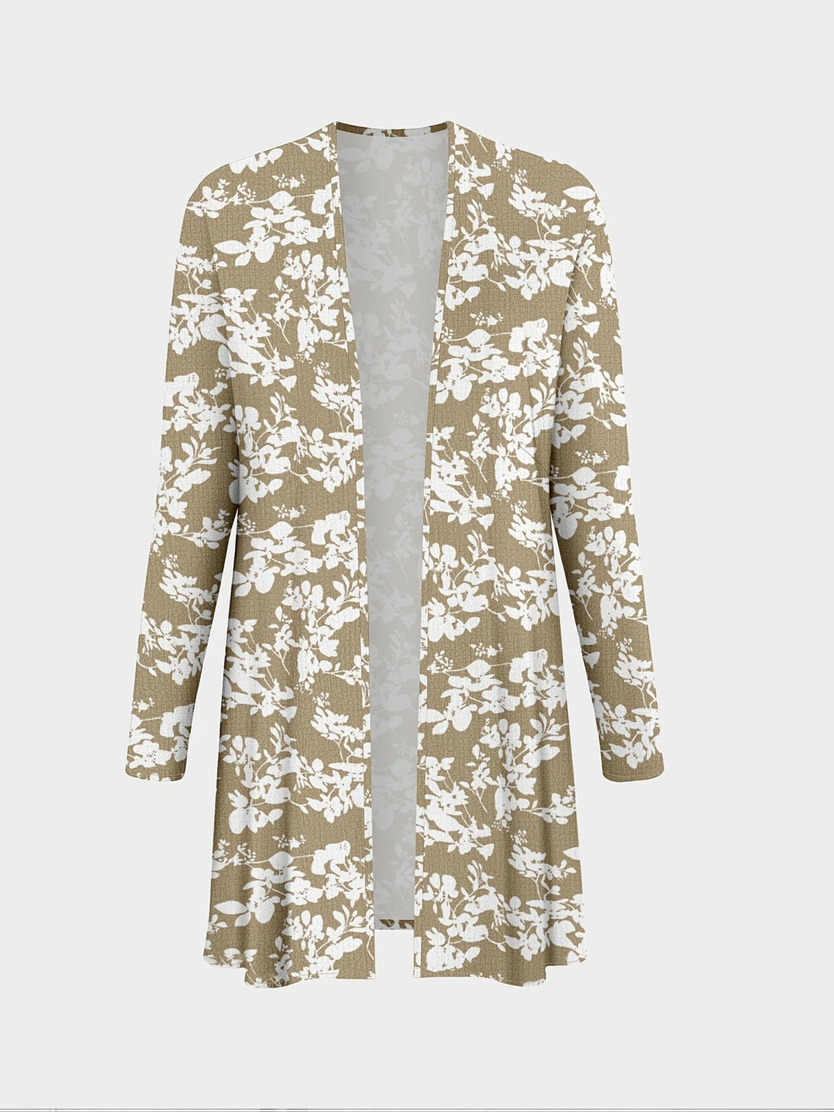 Elegant Printed Cape Coat with Solid Inner Top & Casual Trousers – Stylish 3-Piece Women’s Suit